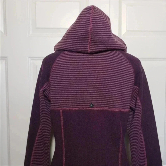 PrAna Wool Blend Purple Stripe Sweater Size Small​​ - Picture 8 of 10